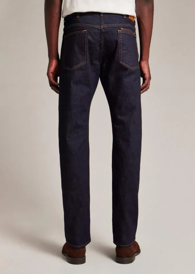 Mens Paul Smith The Classics StandardFit IndigoRinse 039Crosshatch Stretch039 Jeans Mens Paul Smith The Classics StandardFit IndigoRinse 039Crosshatch Stretch039 Jeans