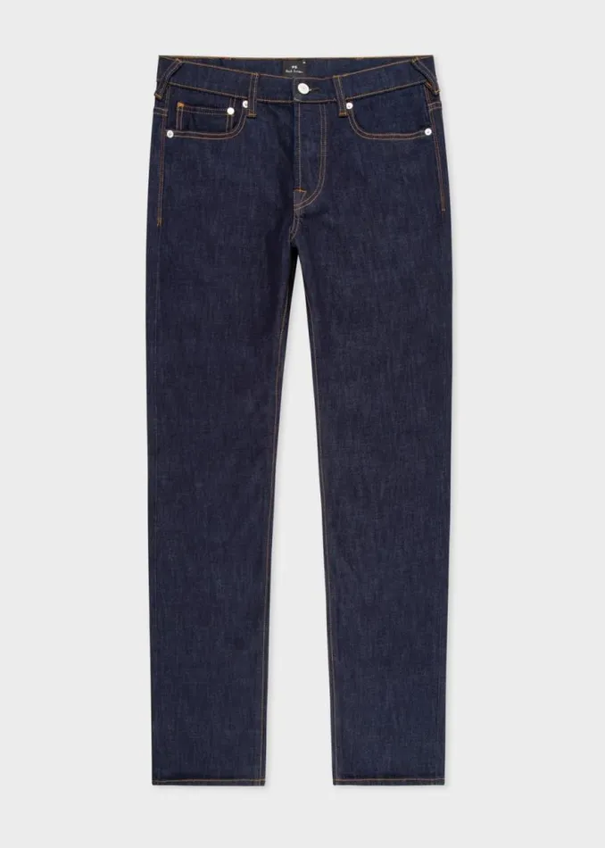 Mens Paul Smith The Classics StandardFit IndigoRinse 039Crosshatch Stretch039 Jeans Mens Paul Smith The Classics StandardFit IndigoRinse 039Crosshatch Stretch039 Jeans