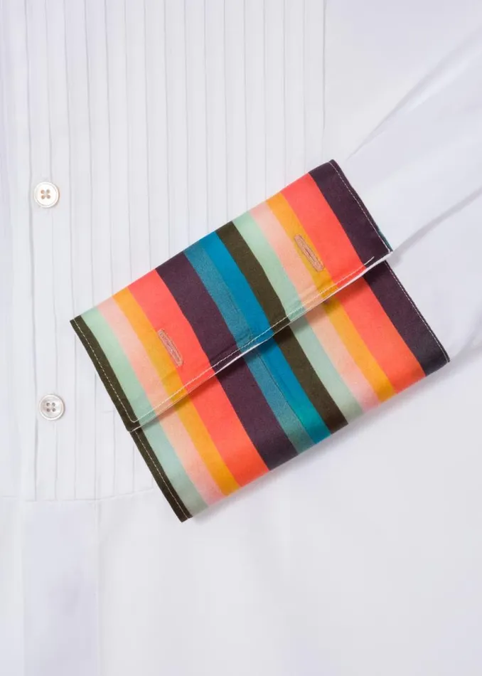 Mens Paul Smith The Classics TailoredFit White PleatedBib Cotton Evening Shirt With 039Artist Stripe039 DoubleCuff Mens Paul Smith The Classics TailoredFit White PleatedBib Cotton Evening Shirt With 039Artist Stripe039 DoubleCuff