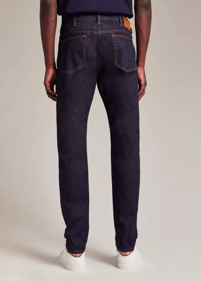 Mens Paul Smith The Classics TaperedFit IndigoRinse 039Crosshatch Stretch039 Jeans Mens Paul Smith The Classics TaperedFit IndigoRinse 039Crosshatch Stretch039 Jeans
