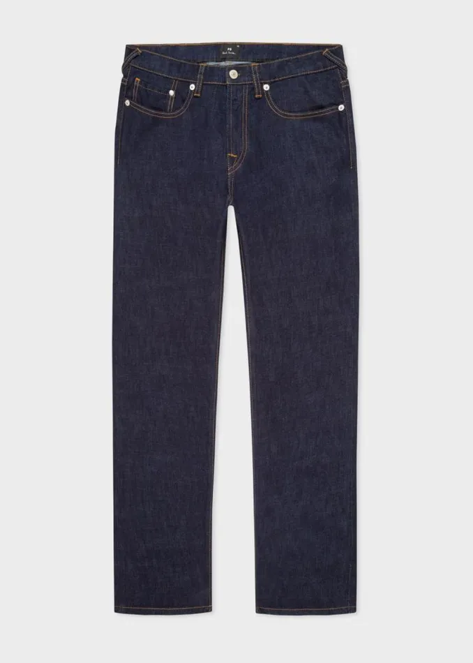 Mens Paul Smith The Classics TaperedFit IndigoRinse 039Crosshatch Stretch039 Jeans Mens Paul Smith The Classics TaperedFit IndigoRinse 039Crosshatch Stretch039 Jeans