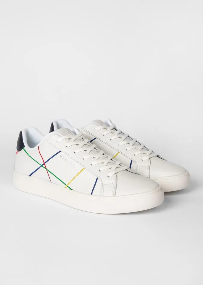 Mens Paul Smith The Classics White Abstract 039Rex039 Sneakers Mens Paul Smith The Classics White Abstract 039Rex039 Sneakers