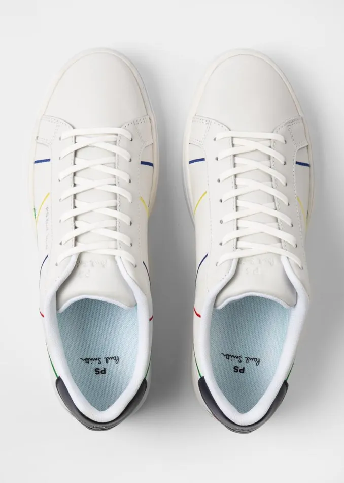 Mens Paul Smith The Classics White Abstract 039Rex039 Sneakers Mens Paul Smith The Classics White Abstract 039Rex039 Sneakers