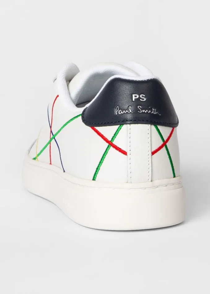 Mens Paul Smith The Classics White Abstract 039Rex039 Sneakers Mens Paul Smith The Classics White Abstract 039Rex039 Sneakers