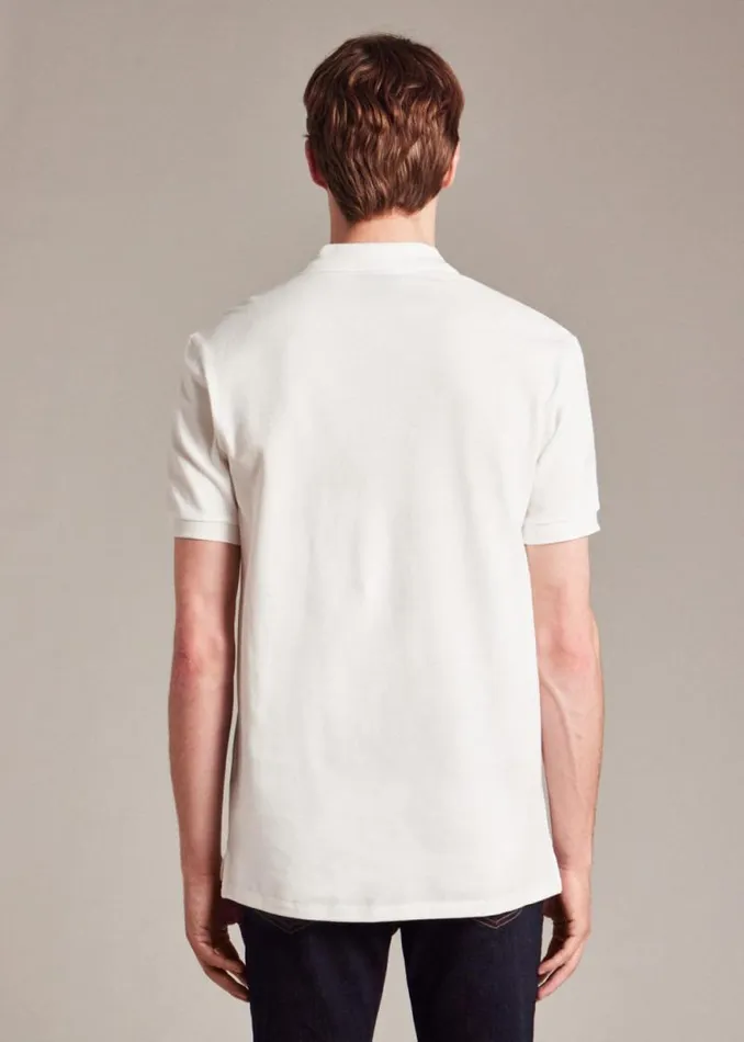 Mens Paul Smith The Classics White CottonPiqu Zebra Logo Polo Shirt Mens Paul Smith The Classics White CottonPiqu Zebra Logo Polo Shirt