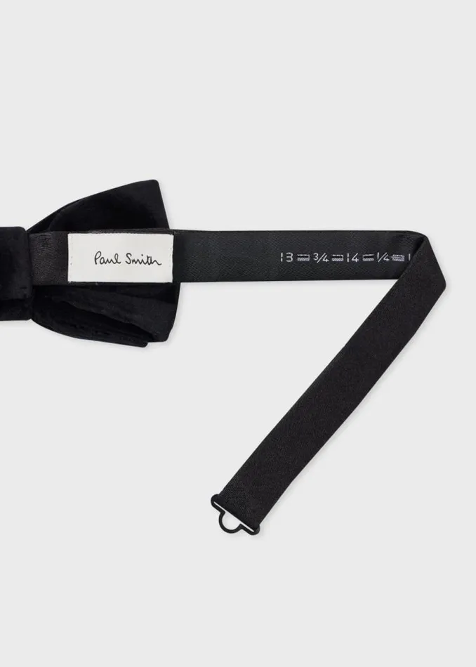 Mens Paul Smith Ties Black Velvet PreTied Bow Tie Mens Paul Smith Ties Black Velvet PreTied Bow Tie