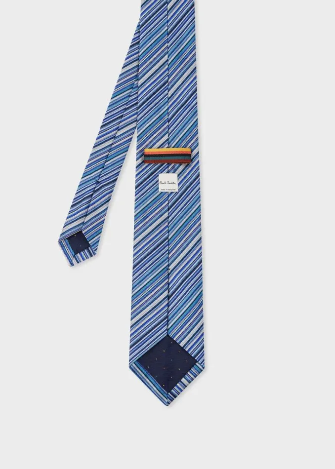 Mens Paul Smith Ties Dark Blue 039Signature Stripe039 Silk Tie Mens Paul Smith Ties Dark Blue 039Signature Stripe039 Silk Tie