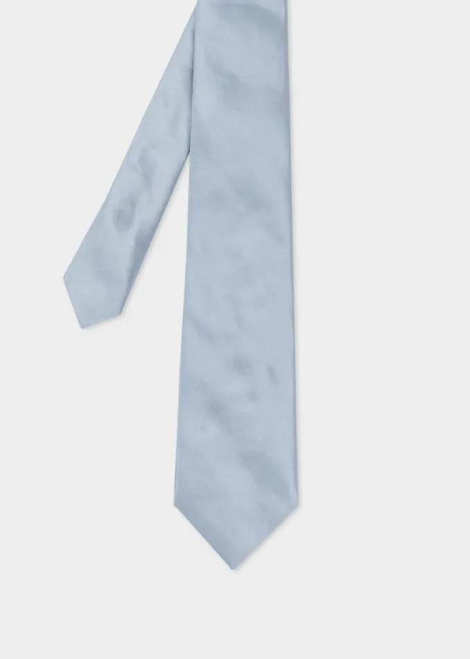 Mens Paul Smith Ties Light Blue Silk Tie