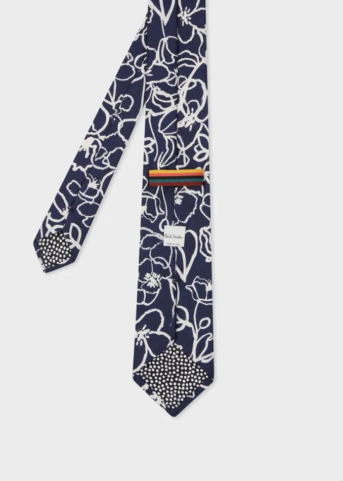 Mens Paul Smith Ties Navy And Grey 039Abstract Collections039 Silk Tie Mens Paul Smith Ties Navy And Grey 039Abstract Collections039 Silk Tie