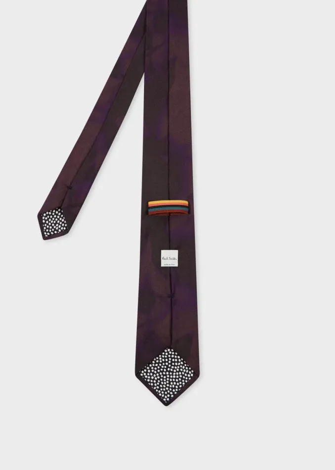 Mens Paul Smith Ties Purple 039Photogram Leaves039 Tie Mens Paul Smith Ties Purple 039Photogram Leaves039 Tie