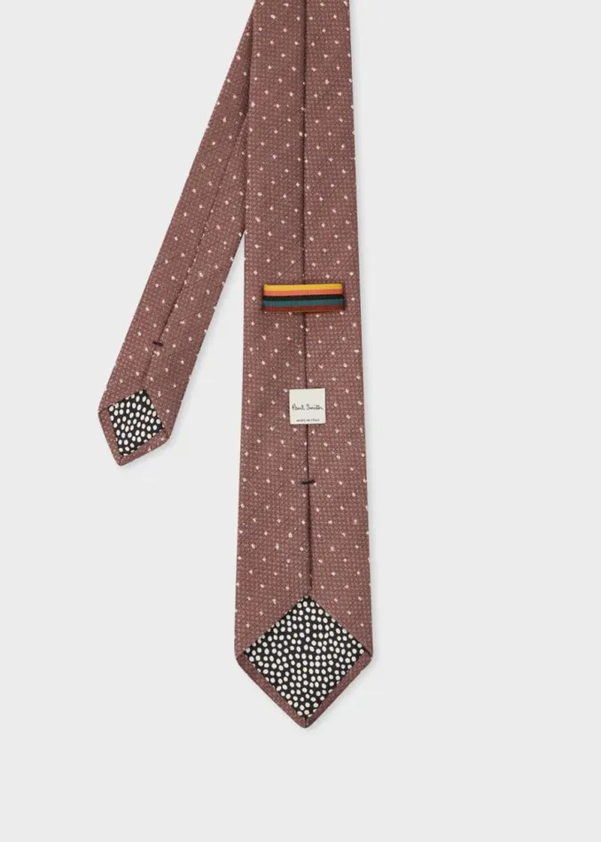 Mens Paul Smith Ties Red Cubic Polka Dot Tie Mens Paul Smith Ties Red Cubic Polka Dot Tie