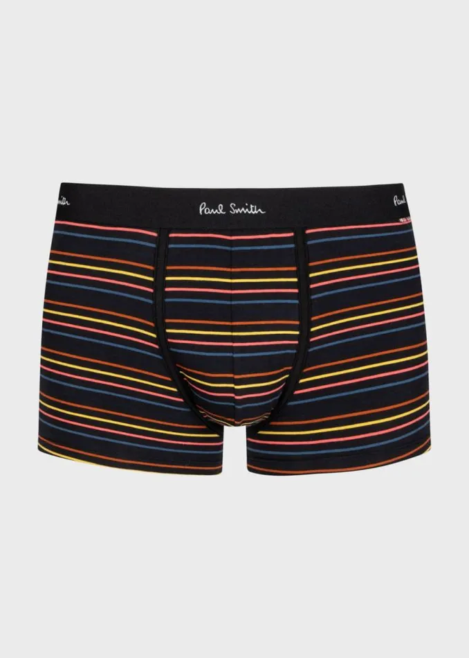 Mens Paul Smith Underwear Black 039Artist Stripe039 Boxer Briefs