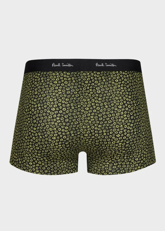 Mens Paul Smith Underwear Black And Yellow 039Daisies039 Boxer Briefs Mens Paul Smith Underwear Black And Yellow 039Daisies039 Boxer Briefs