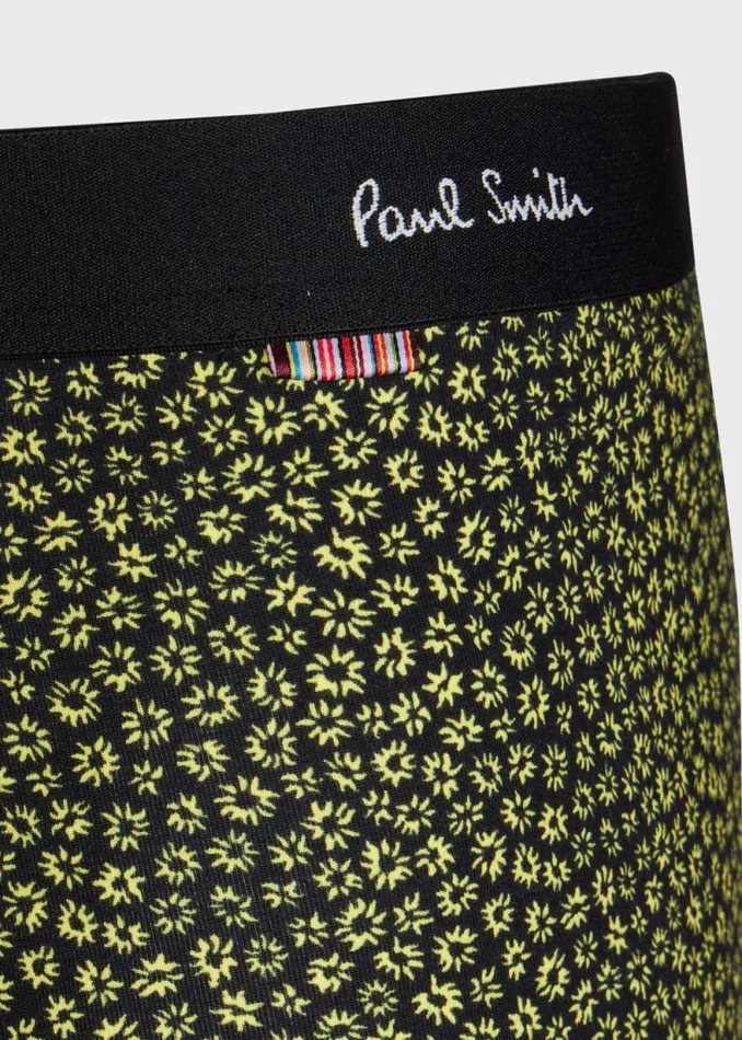 Mens Paul Smith Underwear Black And Yellow 039Daisies039 Boxer Briefs Mens Paul Smith Underwear Black And Yellow 039Daisies039 Boxer Briefs