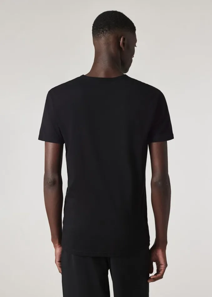 Mens Paul Smith Underwear Black Organic Cotton Lounge TShirts Five Pack Mens Paul Smith Underwear Black Organic Cotton Lounge TShirts Five Pack