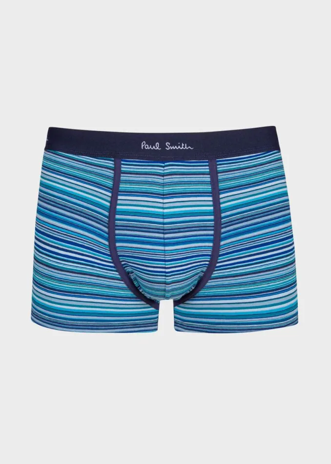 Mens Paul Smith Underwear CottonBlend Navy Stripe Mixed Boxer Briefs Three Pack Mens Paul Smith Underwear CottonBlend Navy Stripe Mixed Boxer Briefs Three Pack