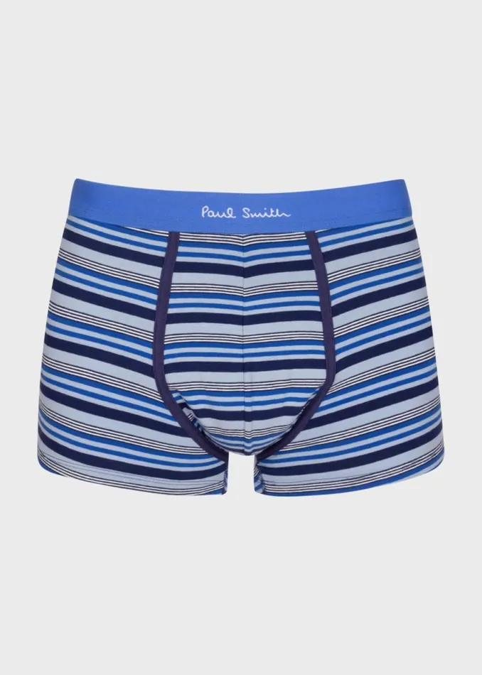Mens Paul Smith Underwear CottonBlend Navy Stripe Mixed Boxer Briefs Three Pack Mens Paul Smith Underwear CottonBlend Navy Stripe Mixed Boxer Briefs Three Pack