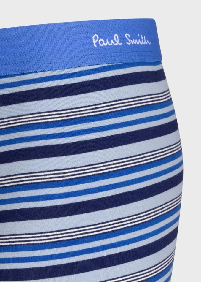 Mens Paul Smith Underwear CottonBlend Navy Stripe Mixed Boxer Briefs Three Pack Mens Paul Smith Underwear CottonBlend Navy Stripe Mixed Boxer Briefs Three Pack