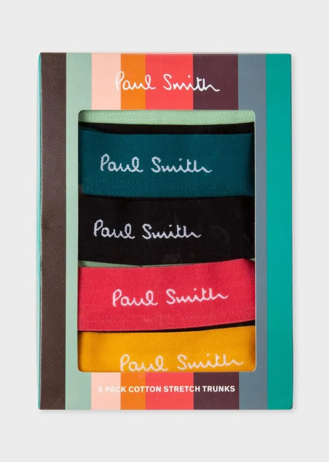 Mens Paul Smith Underwear Organic Cotton 039Artist Stripe039 Mixed Boxer Briefs Five Pack Mens Paul Smith Underwear Organic Cotton 039Artist Stripe039 Mixed Boxer Briefs Five Pack