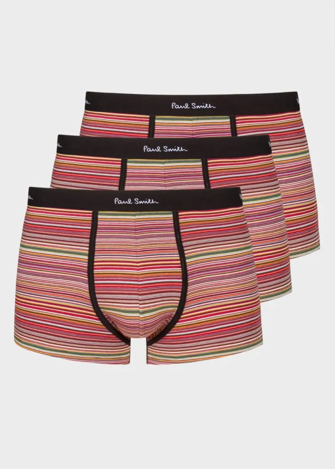 Mens Paul Smith Underwear OrganicCotton 039Signature Stripe039 LowRise Boxer Briefs Three Pack Mens Paul Smith Underwear OrganicCotton 039Signature Stripe039 LowRise Boxer Briefs Three Pack