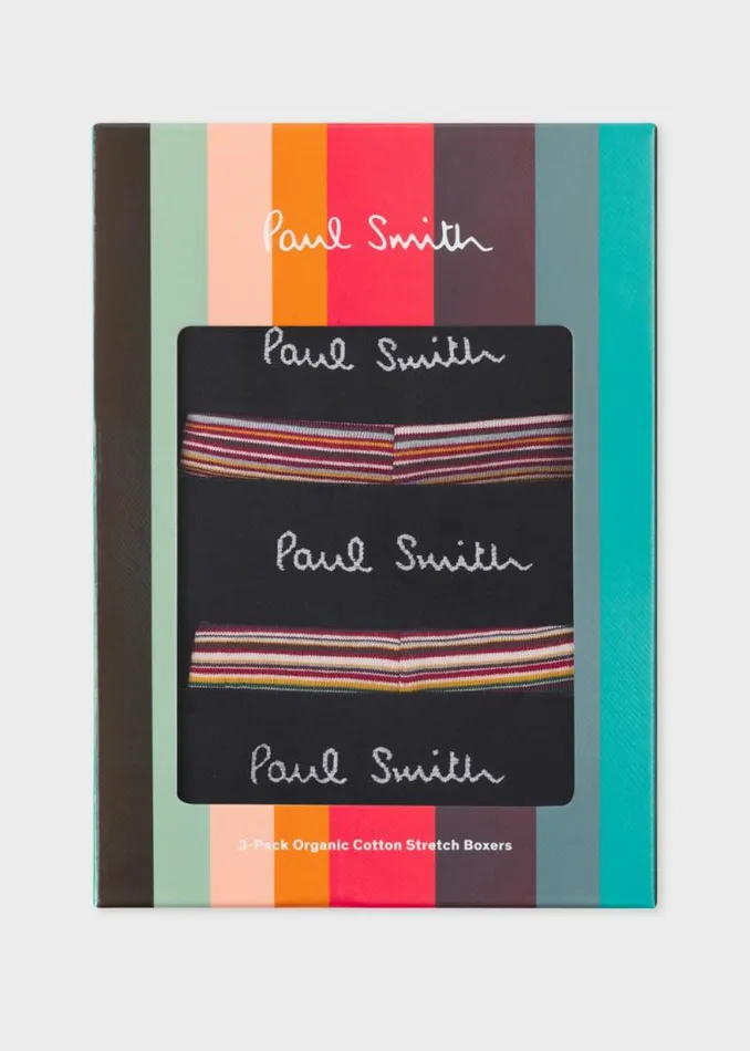 Mens Paul Smith Underwear OrganicCotton 039Signature Stripe039 LowRise Boxer Briefs Three Pack Mens Paul Smith Underwear OrganicCotton 039Signature Stripe039 LowRise Boxer Briefs Three Pack