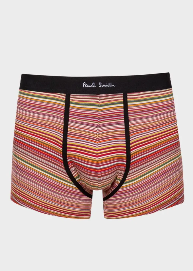 Mens Paul Smith Underwear Signature Stripe039 Organic Cotton Long Boxer Briefs Three Pack Mens Paul Smith Underwear Signature Stripe039 Organic Cotton Long Boxer Briefs Three Pack