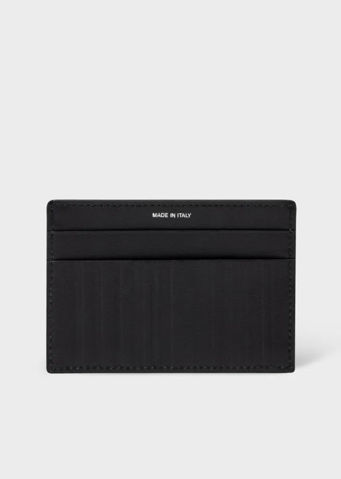 Mens Paul Smith Wallets Black Leather 039Shadow Stripe039 Credit Card Holder Mens Paul Smith Wallets Black Leather 039Shadow Stripe039 Credit Card Holder