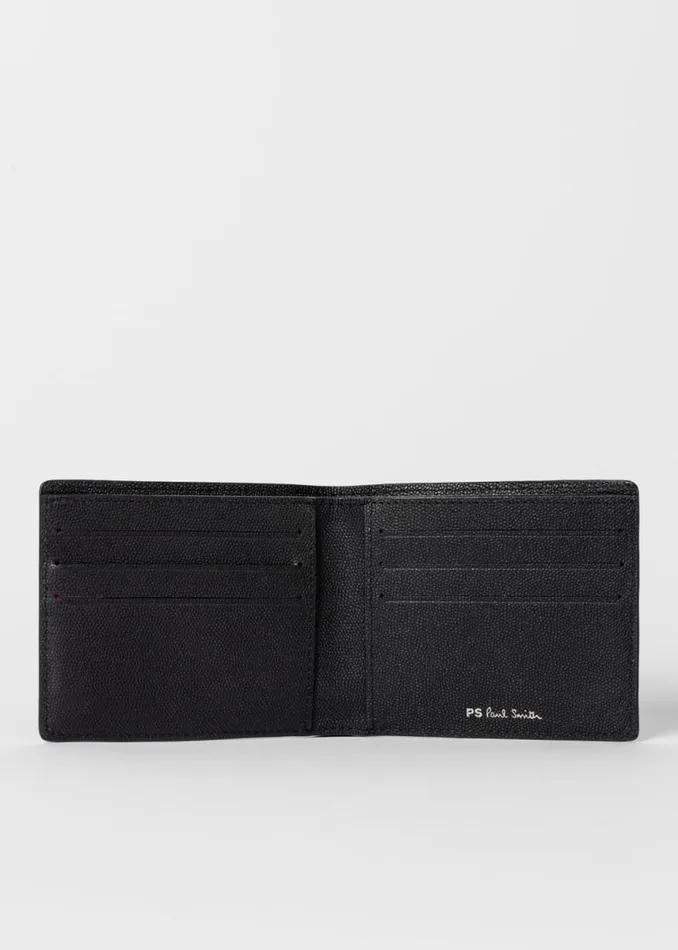 Mens Paul Smith Wallets Black Zebra Logo Leather Billfold Wallet Mens Paul Smith Wallets Black Zebra Logo Leather Billfold Wallet