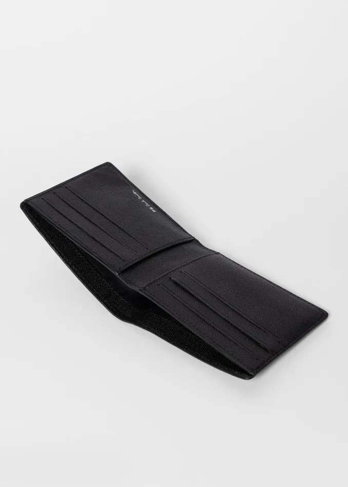 Mens Paul Smith Wallets Black Zebra Logo Leather Billfold Wallet Mens Paul Smith Wallets Black Zebra Logo Leather Billfold Wallet