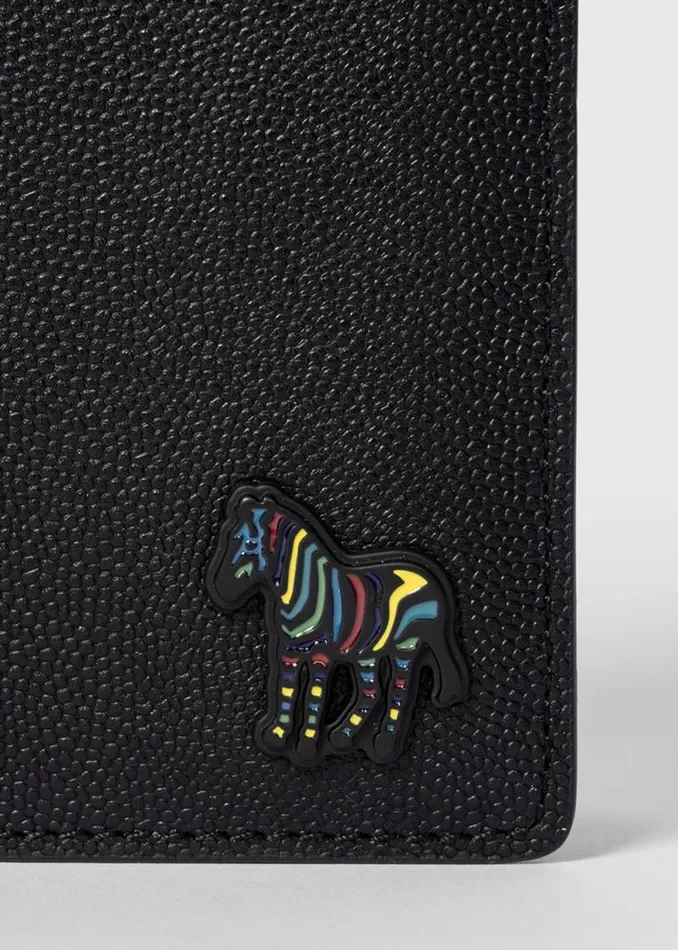 Mens Paul Smith Wallets Black Zebra Logo Leather Billfold Wallet Mens Paul Smith Wallets Black Zebra Logo Leather Billfold Wallet