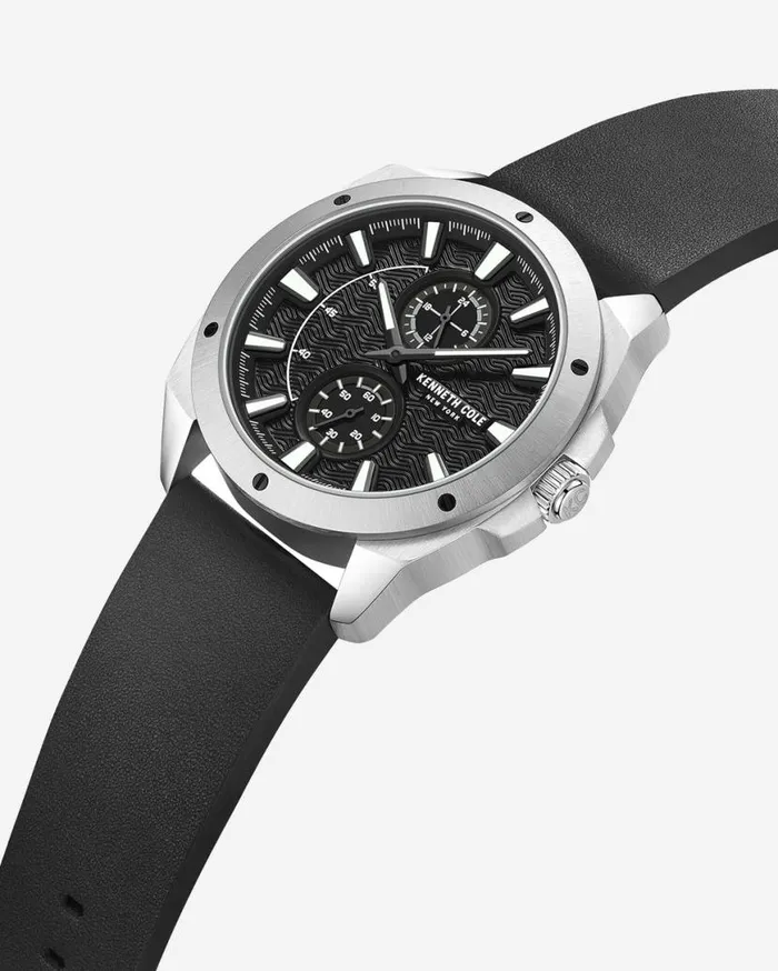 Mens Watches Men Kenneth Cole Kenneth Cole New York Gunmetal Dress Sport Black Leather Watch Black Mens Watches Men Kenneth Cole Kenneth Cole New York Gunmetal Dress Sport Black Leather Watch Black