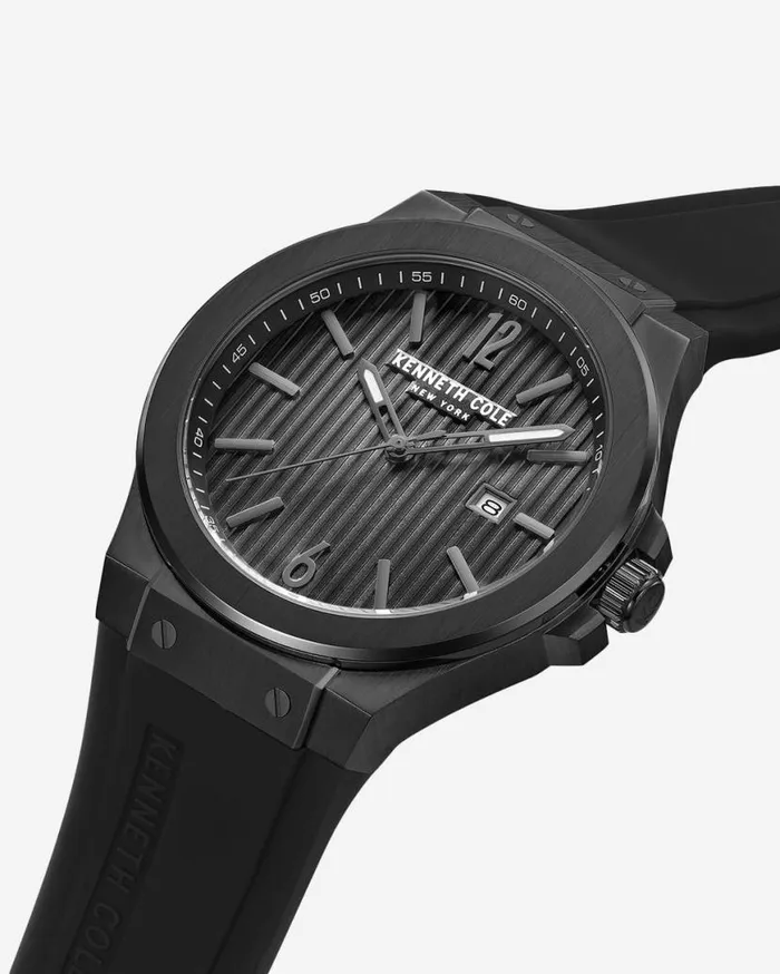 Mens Watches Men Kenneth Cole Kenneth Cole New York Stainless Steel Modern Classic Black Silicone Watch Black Mens Watches Men Kenneth Cole Kenneth Cole New York Stainless Steel Modern Classic Black Silicone Watch Black
