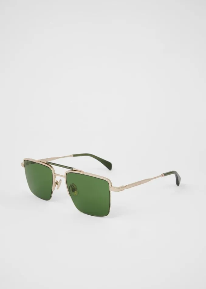 MensWomens Paul Smith Eyewear Gold And Green 039Landor039 Sunglasses MensWomens Paul Smith Eyewear Gold And Green 039Landor039 Sunglasses