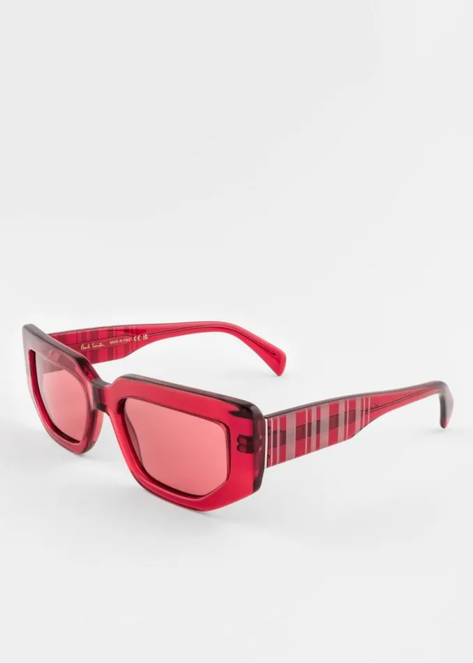 MensWomens Paul Smith Eyewear Red 039Kennet039 Sunglasses MensWomens Paul Smith Eyewear Red 039Kennet039 Sunglasses