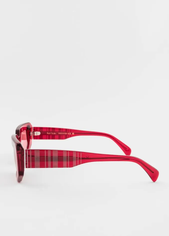 MensWomens Paul Smith Eyewear Red 039Kennet039 Sunglasses MensWomens Paul Smith Eyewear Red 039Kennet039 Sunglasses