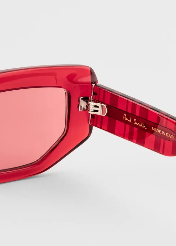 MensWomens Paul Smith Eyewear Red 039Kennet039 Sunglasses MensWomens Paul Smith Eyewear Red 039Kennet039 Sunglasses