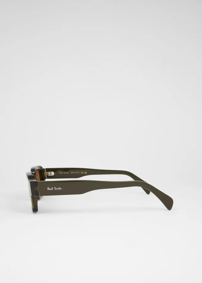 MensWomens Paul Smith Eyewear Transparent Khaki 039Latimer039 Sunglasses MensWomens Paul Smith Eyewear Transparent Khaki 039Latimer039 Sunglasses