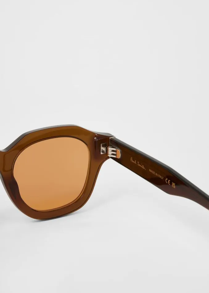 MensWomens Paul Smith Eyewear Transparent Khaki 039Lyford039 Sunglasses MensWomens Paul Smith Eyewear Transparent Khaki 039Lyford039 Sunglasses
