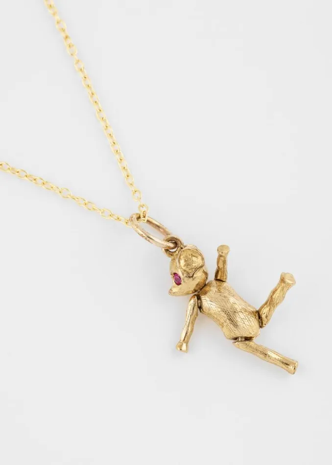 MensWomens Paul Smith Jewellery and Keyrings 039Artfully Articulated Mouse039 Vintage Gold Necklace By Baroque Rocks MensWomens Paul Smith Jewellery and Keyrings 039Artfully Articulated Mouse039 Vintage Gold Necklace By Baroque Rocks