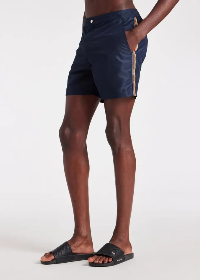 MensWomens Paul Smith Monogrammed Gifts Navy RecycledPolyester 039Signature Stripe039 Swim Shorts MensWomens Paul Smith Monogrammed Gifts Navy RecycledPolyester 039Signature Stripe039 Swim Shorts
