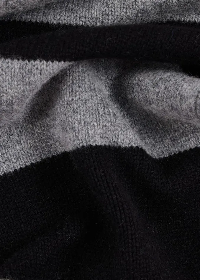MensWomens Paul Smith Scarves Black And Grey Block Stripe Scarf With 039Signature Stripe039 Trim MensWomens Paul Smith Scarves Black And Grey Block Stripe Scarf With 039Signature Stripe039 Trim