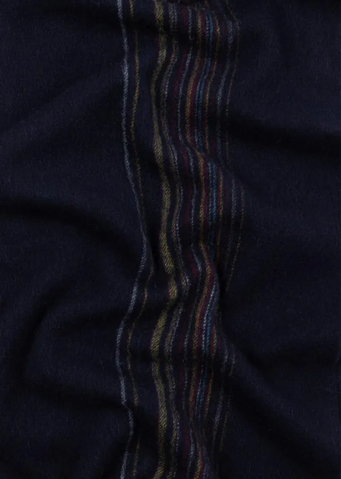 MensWomens Paul Smith Scarves Navy LambswoolCashmere Offset Faded 039Signature Stripe039 Scarf MensWomens Paul Smith Scarves Navy LambswoolCashmere Offset Faded 039Signature Stripe039 Scarf