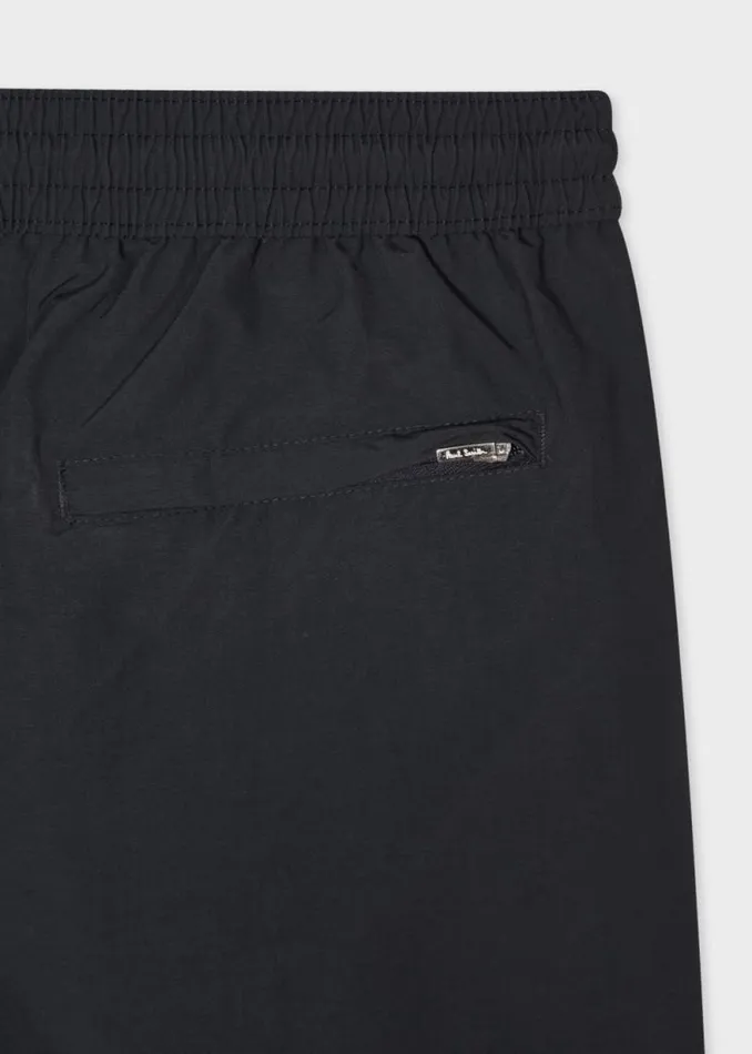 MensWomens Paul Smith The Classics Black Swim Shorts With 039Artist Stripe039 Trim MensWomens Paul Smith The Classics Black Swim Shorts With 039Artist Stripe039 Trim
