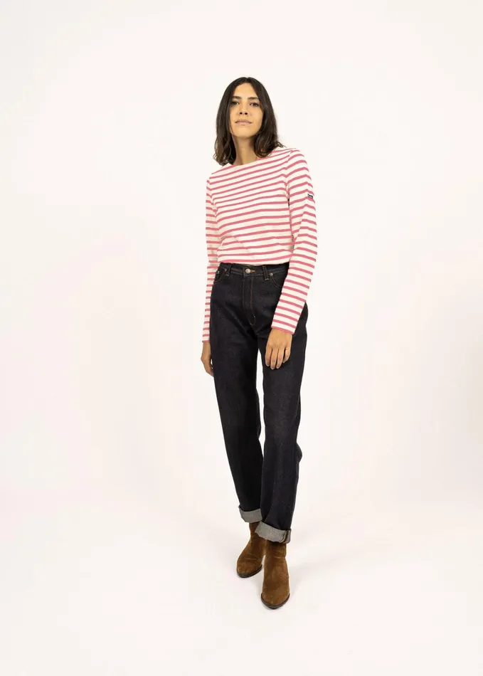 Meridame Ii Authentic Breton Shirt Heavyweight Cotton Ivorypink Women Saint James Breton Striped Shirts Meridame Ii Authentic Breton Shirt Heavyweight Cotton Ivorypink Women Saint James Breton Striped Shirts