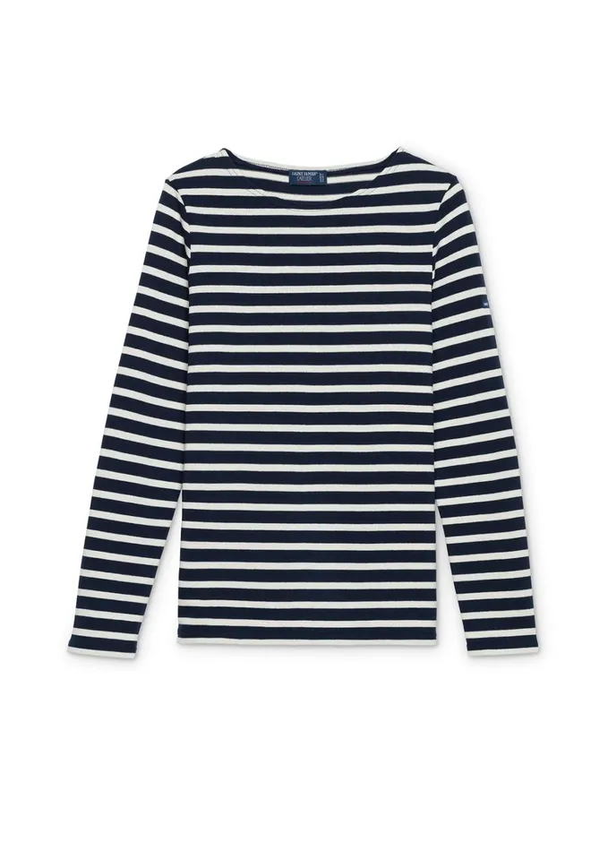 Meridame Ii Authentic Breton Shirt Heavyweight Cotton Navyecru Women Saint James Breton Striped Shirts