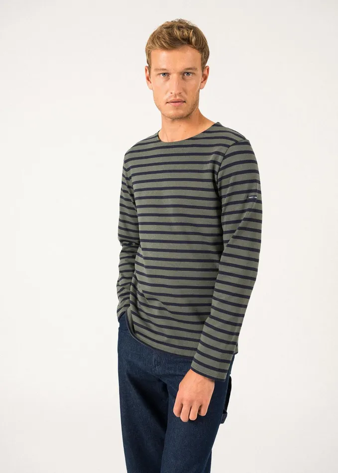 Meridien Moderne Original Breton Shirt Heavyweight Cotton Armygreennavy Women Saint James Aw24 Meridien Moderne Original Breton Shirt Heavyweight Cotton Armygreennavy Women Saint James Aw24