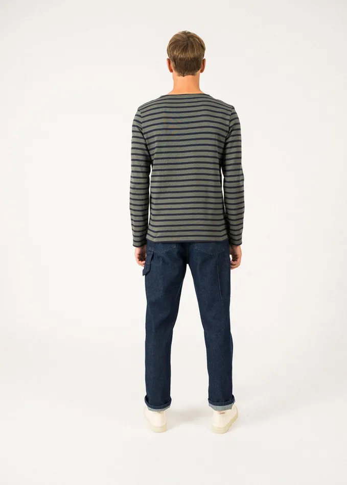 Meridien Moderne Original Breton Shirt Heavyweight Cotton Armygreennavy Women Saint James Aw24
