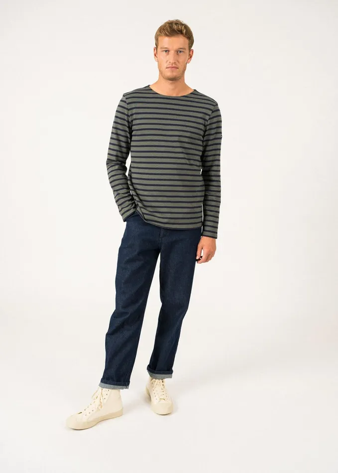 Meridien Moderne Original Breton Shirt Heavyweight Cotton Armygreennavy Women Saint James Aw24