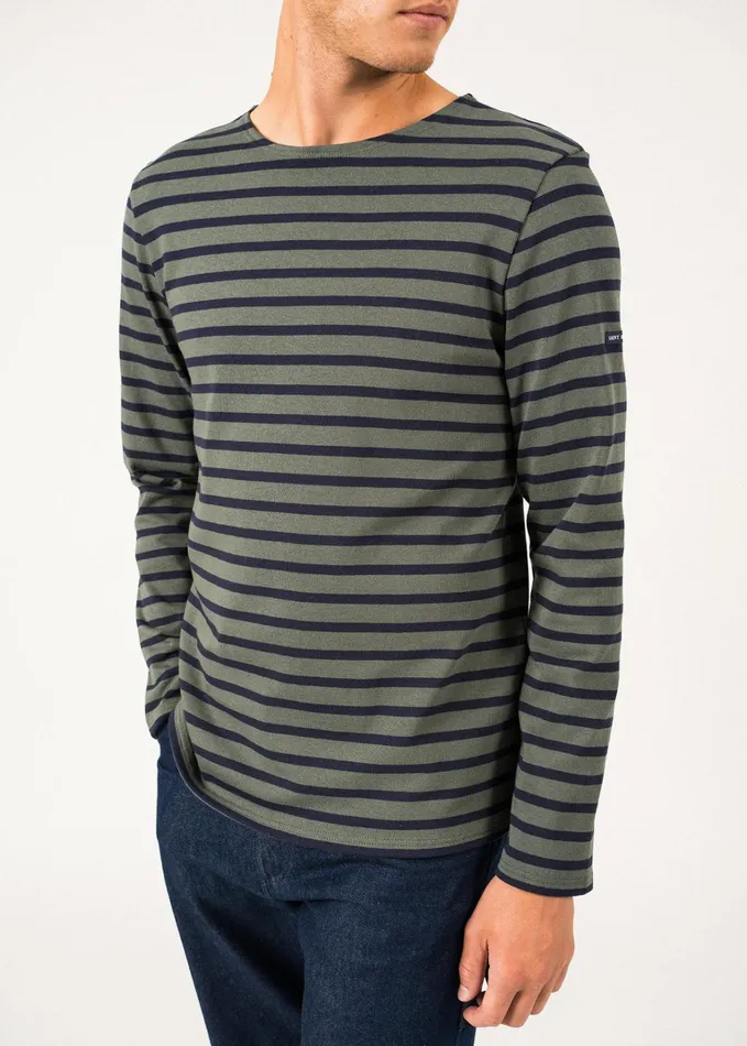 Meridien Moderne Original Breton Shirt Heavyweight Cotton Armygreennavy Women Saint James Aw24