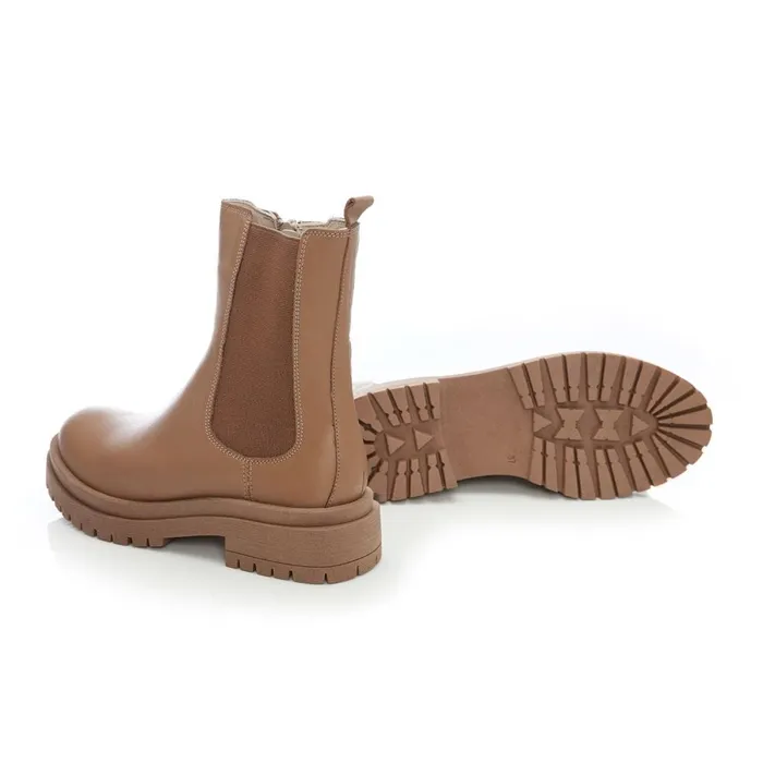 MidCalf Boots Women Moda In Pelle Bsoleful B Wolfie Tan Leather